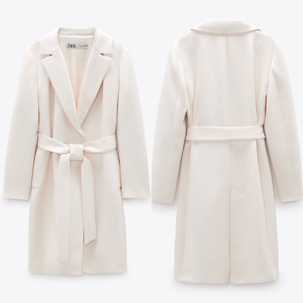 BRAND NEW Zara belted coat